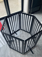 Grade E Cercado 2 Em 1 Cachorro 3 Metros Comprimento 85cm Altura Cães Portão 6 Módulos Telas