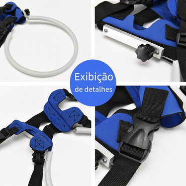 Coleira Peitoral Guia Cachorro Cego Cães Problemas de Visão Arco Anti-colisão Deficiência Ocular