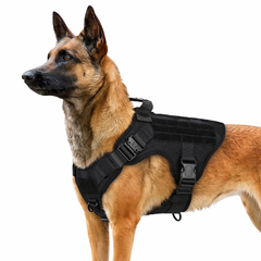 Peitoral Para Cachorro Cão Tático Reforçado Militar Policia