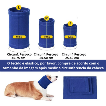 Protetor Ouvido Orelha Auricular Cachorro Pet Barulho Fogos