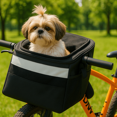 Bolsa Cesto Pet Carregar Cachorro Cães Gatos 4 em 1 Ombro Bicicleta Bike Moto Assento Carro Passeio Canguru